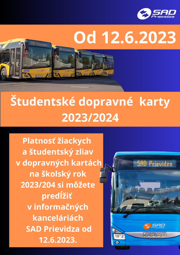 Sadpd OD 12.6.2023 - predĺženie študentských zliav na dopravných kartách na ...