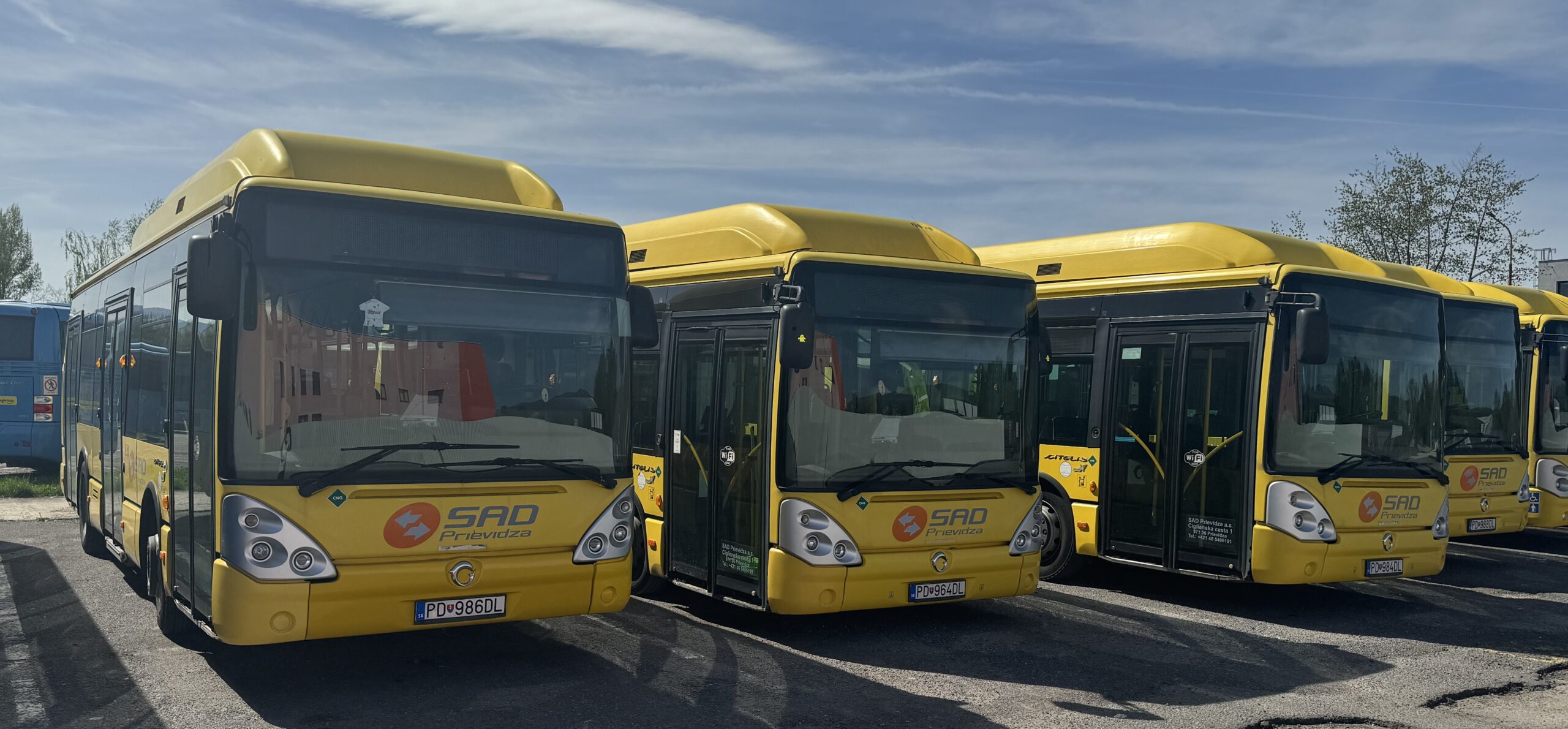 Sadpd MHD Prievidza - autobusy IVECO CITELIS CNG končia svoju púť - SAD Prievidza
